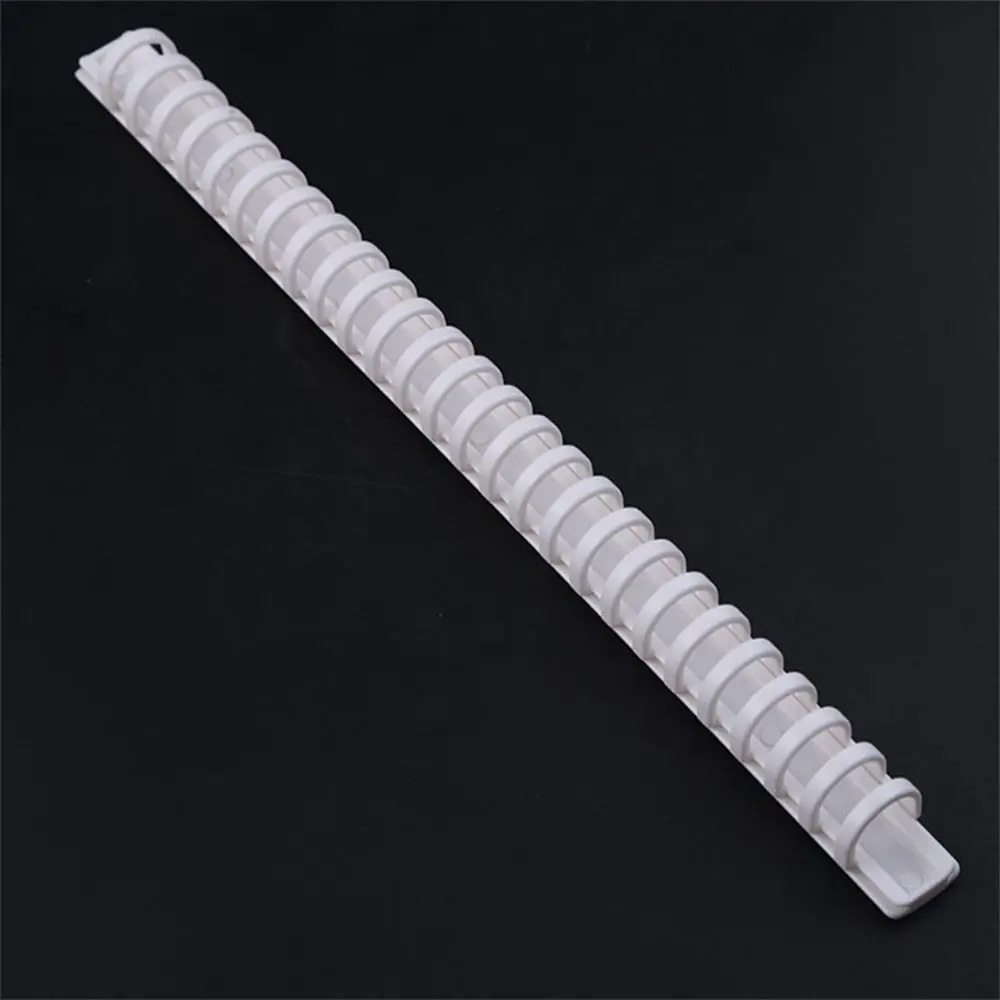 High Quality Drawing Rod Type Loose-leaf Binding Strip A5 B5 PP Loose-leaf Buckle 20/26 Hole Binding Clips School Office