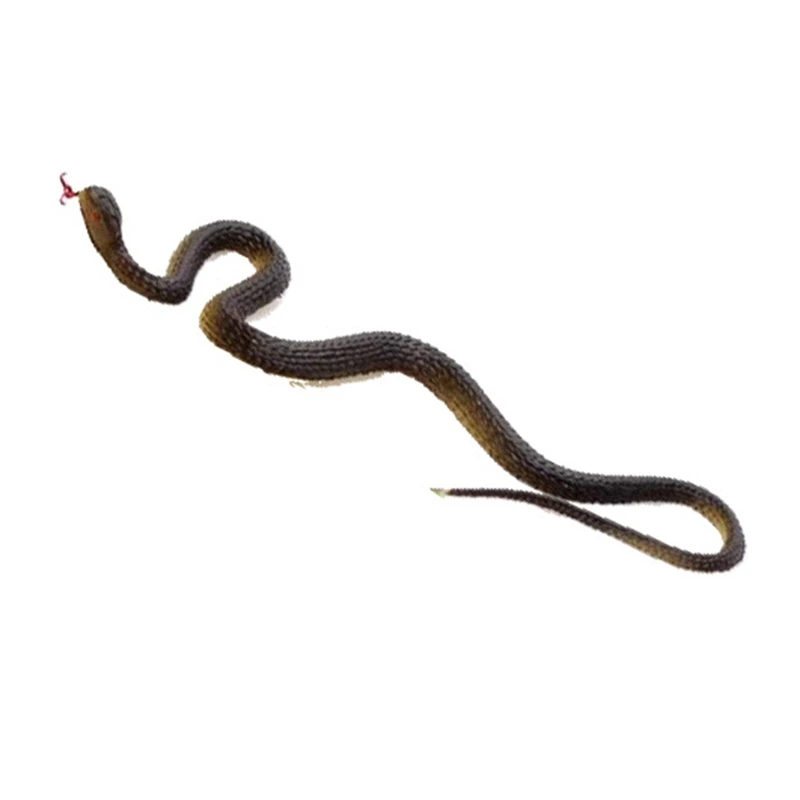 45 سنتيمتر وهمية لعبة مطاطية واقعية ثعبان محاكاة Anaconda مخيف تجهيزات حفلة الهالوين خدعة ملحقات لعبة جديدة لينة وهمية الأفعى