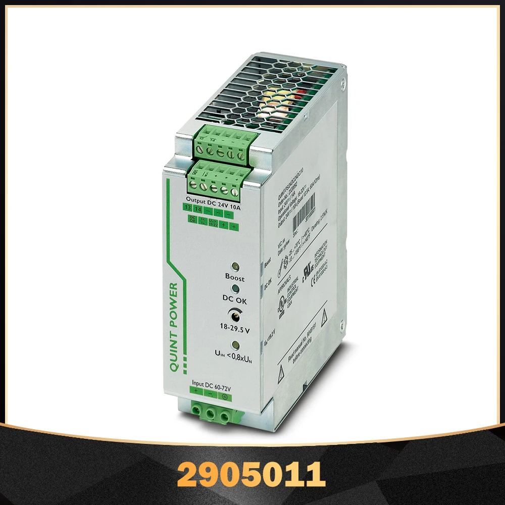 

New For Phoenix QUINT POWER DC/DC Converter Protective Coating 24VDC/10A QUINT-PS/60-72DC/24DC/10/CO 2905011