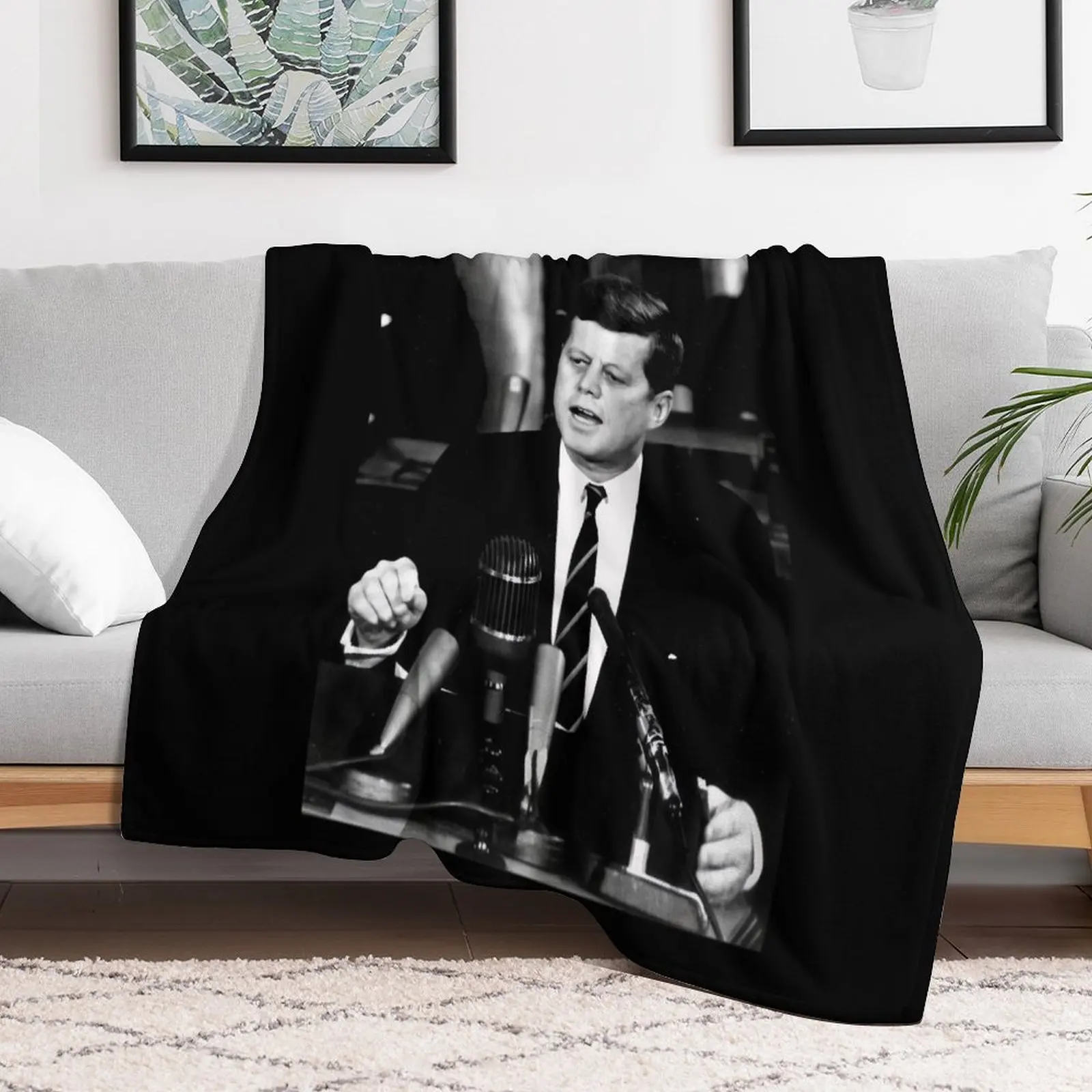 

John F Kennedy USA President Throw Blanket warm for winter Summer Bed Fashionable Blankets