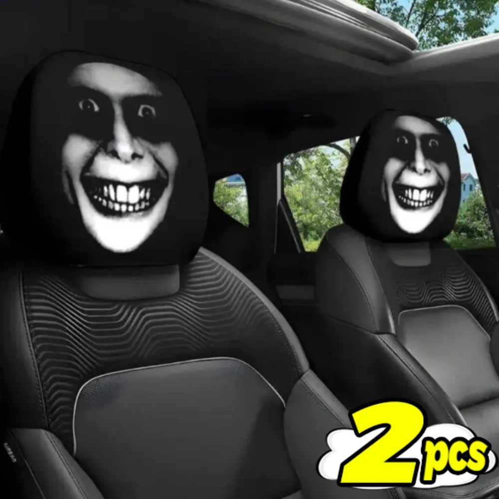 

Хэллоуин чехол на подголовник автомобиля жуткий декор ужасов универсальная эластичная защита для сиденья страшный призрак череп дизайн вечерние салон автомобиля