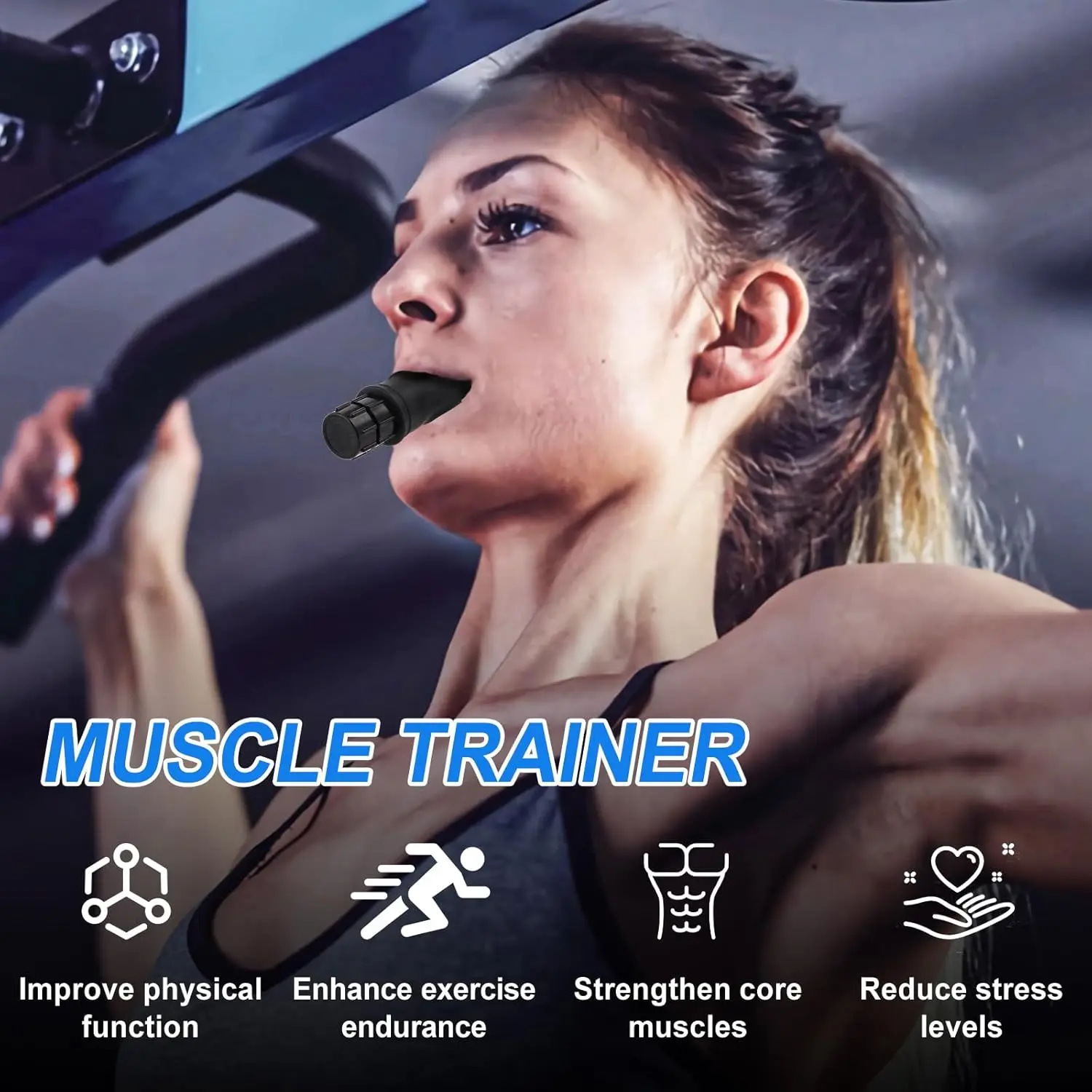 Compact Sports & Entertainment Inhale Respiratory Trainer Food Grade Silicone Adjustable Breath Trainer for Exercise & Training image 4