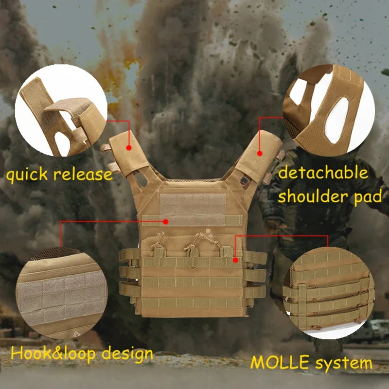 Тактический Жилет для страйкбола, пейнтбола, охоты, облегченная модульная тактическая жилетка, защитный Камуфляжный жилет для игры CS