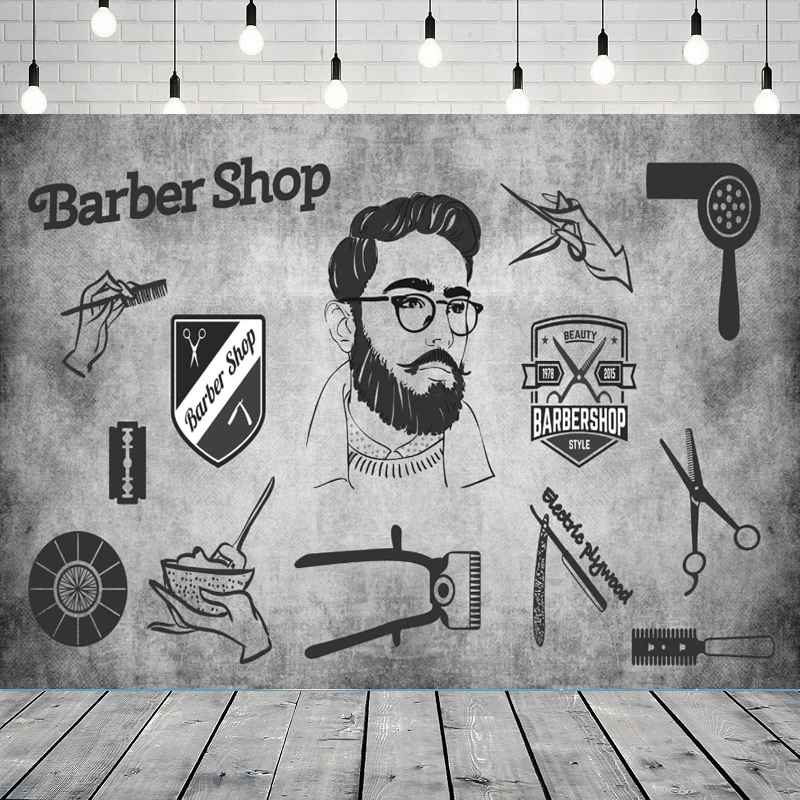 

Белая кирпичная стена Парикмахерская Фон для фотосъемки Парикмахерская Стрижка волос Спа Парикмахерская Фон для вечеринки Настенный баннер