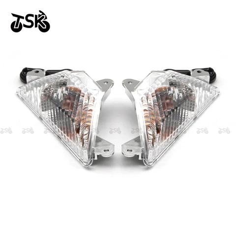 Для Kawasaki Ninja 250 300 400 650 1000/SX Z1000SX ZX-6R ER-6F ZX 636: Комплект из 2 передних мотоциклетных поворотников (аксессуары)