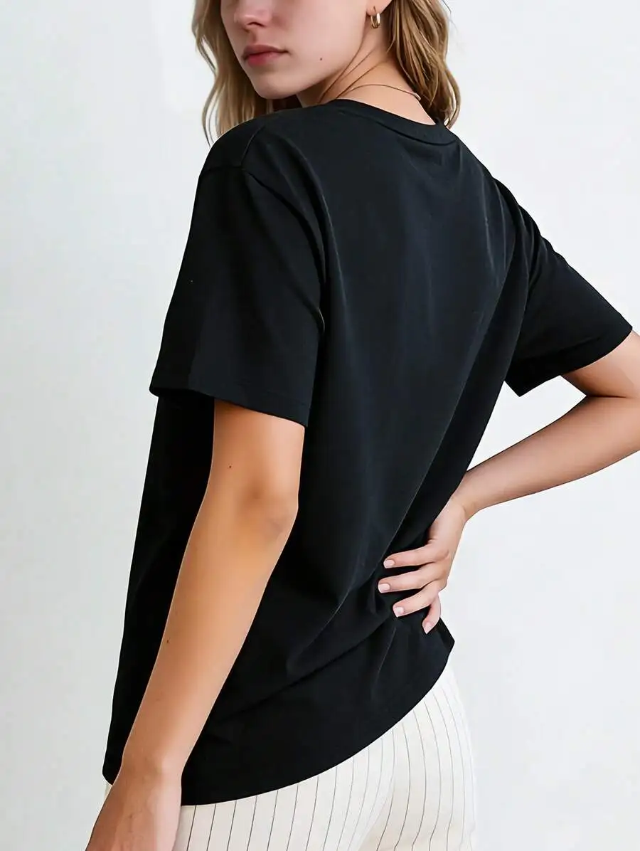2026 Fashion New Women's Crew Neck T-Shirt, I Match Energy How We Acting Today Slogan Print Pure Cotton Casual Everyday Basic Tee, Gift For Friends