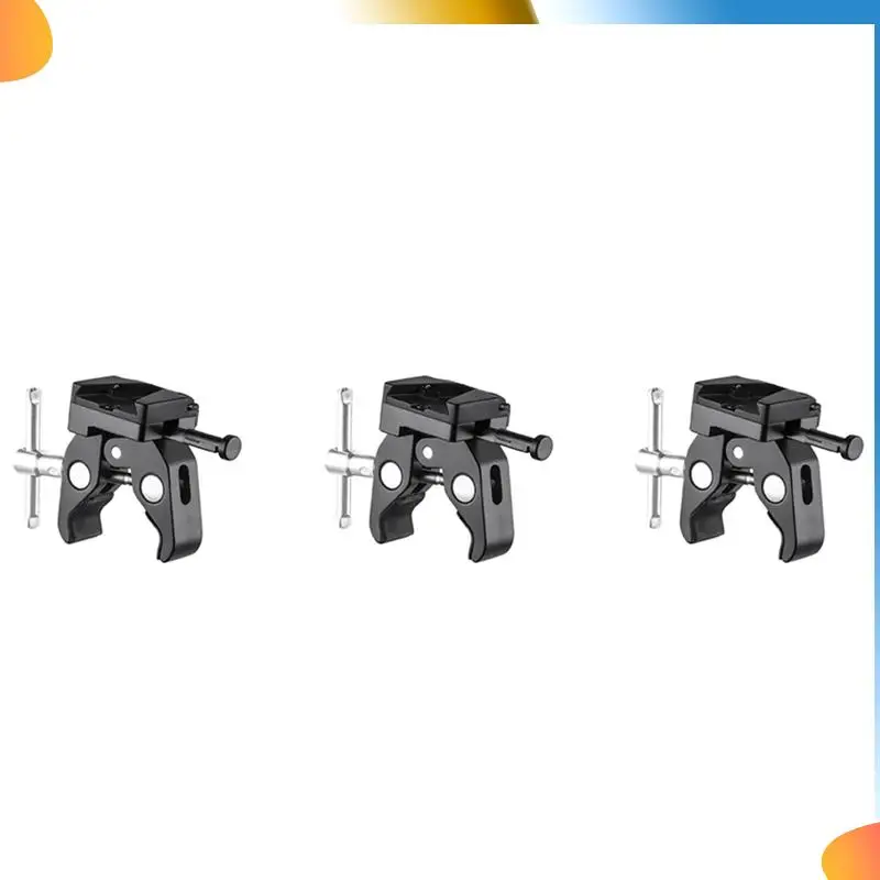 b48a-3x-v-マウント-バッテリー-アダプター-ライト-スタンド三脚に取り付けるためのクランプ付き-v-マウント-バッテリーからライト-スタンドまたは三脚に