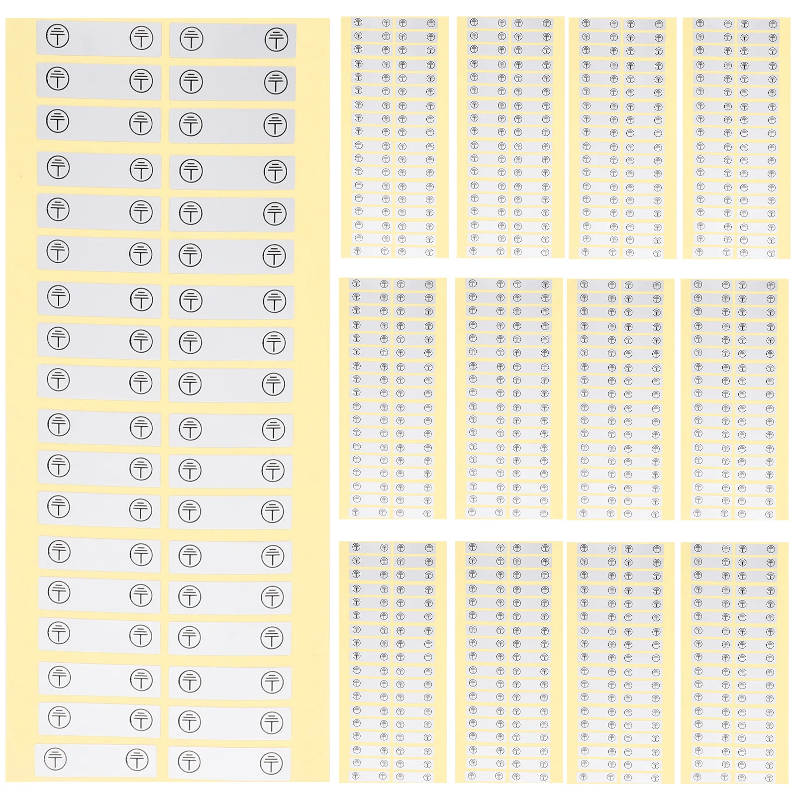 

100Pcs Electrical Safety Labels Grounding Warning Stickers High Adhesion Wire Tags for Connection Identification