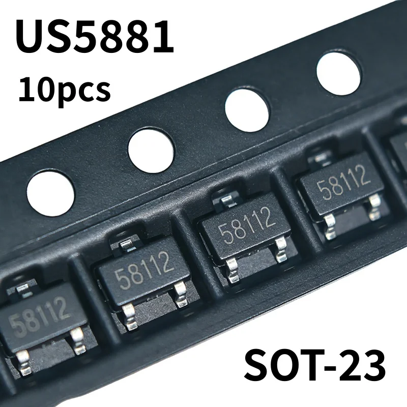 10pcs US5881 581** Hall sensor SOT-23 magnetic transistor position detection unipolar Hall switch 100% brand new