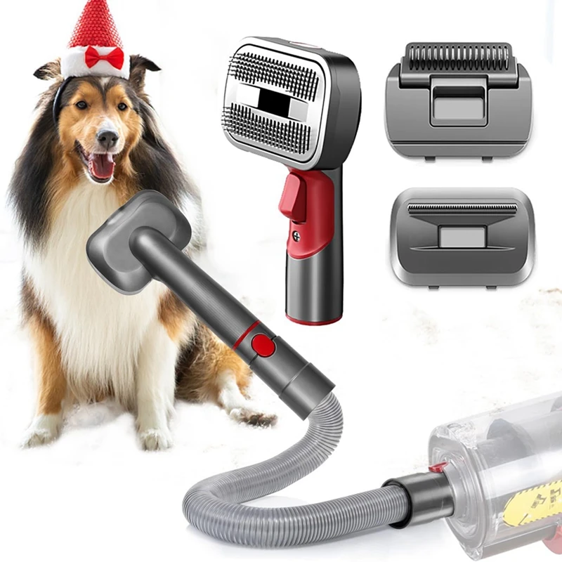 Imagem -06 - Pet Dog Grooming Kit Dyson Vacuum v7 v8 V10 V11 V12 V15dog Deshedding Acessório de Escova