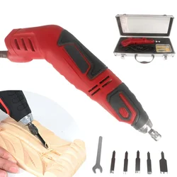 Electric Woodworking Engraving Machine Set Woodworking Chisel Carving Knife Electrical Tools For Root Carving Carpentry Carving