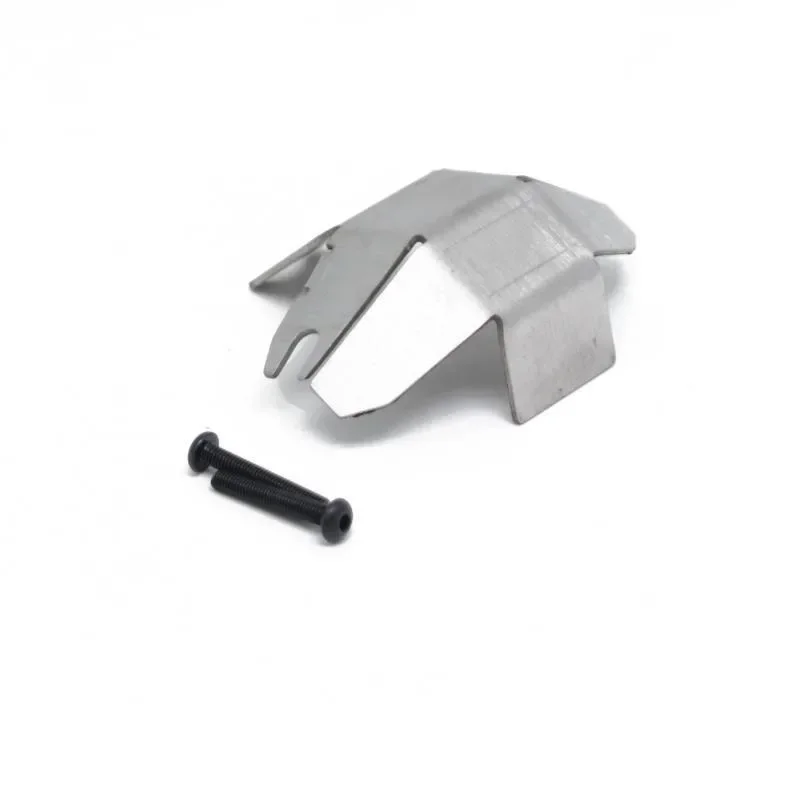 1 set stainless steel anti-collision plate guard chassis armor for LOSI 1/10 Baja Rey V2 RC car accessories