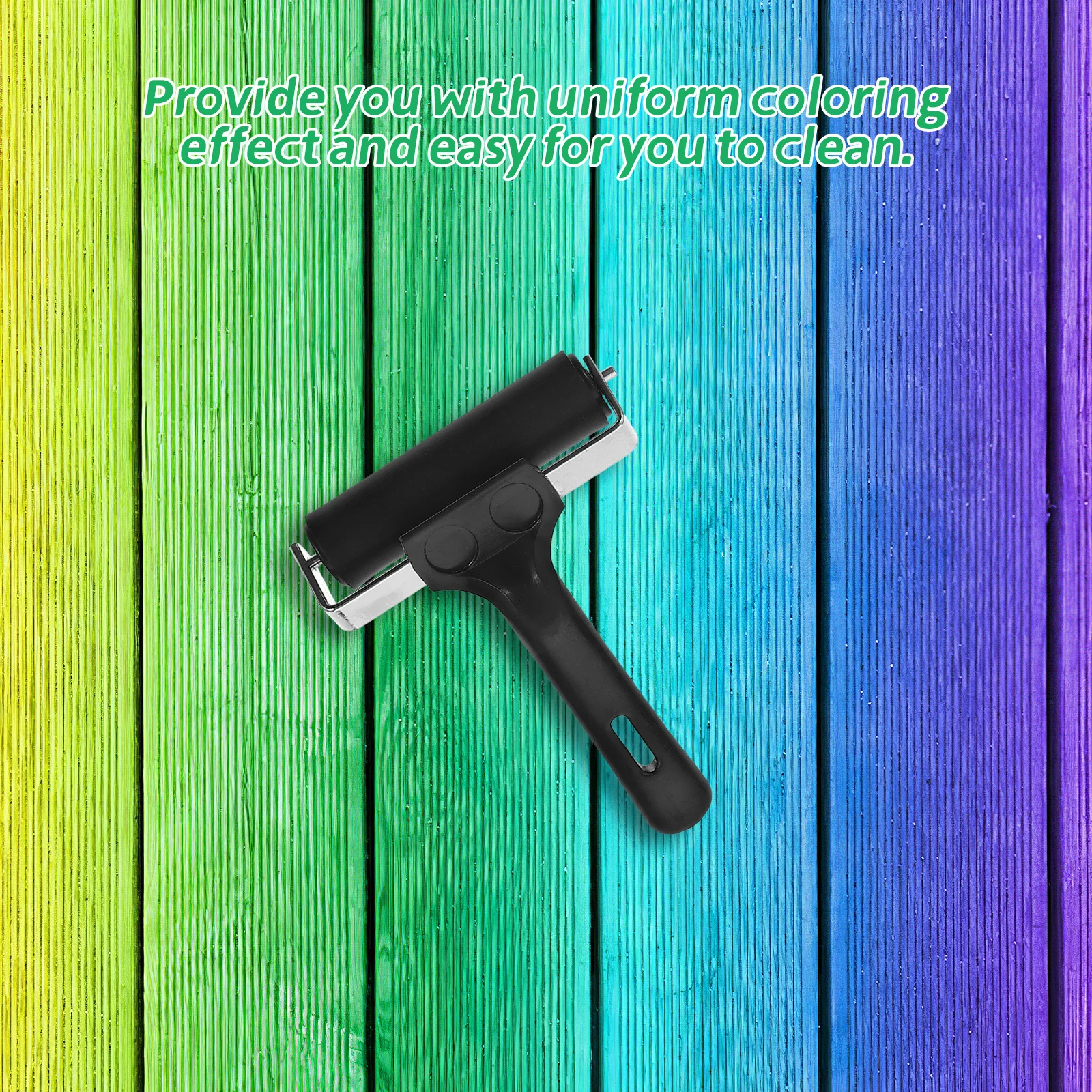 

2Pcs Rubber Roller for Printmaking Smooth Ink Applicator Hand Roller Tool for Crafting Stamping Woodworking 10Cm 6Cm