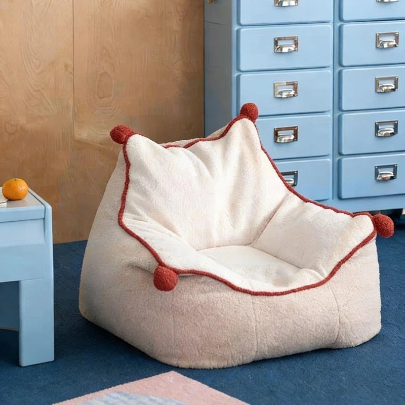 Pumpkin lazy sofa, single backrest tatami, balcony leisure, high-value lounge chair