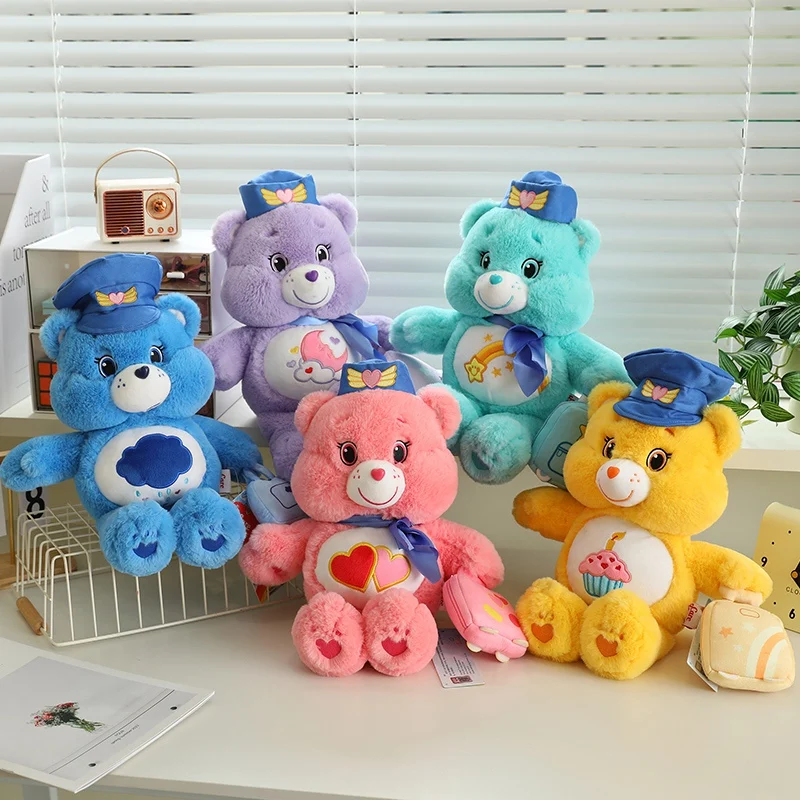 33cm Pilot Care Bears Plush Toys Cartoon Soft Animals Stuffed Dolls Girls Boys Christmas Gift Home Decoration Plush Toys