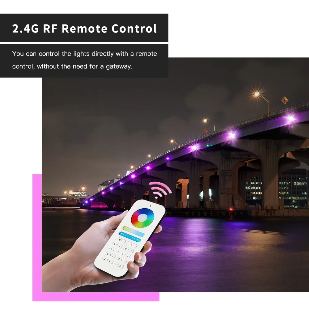 Imagem -03 - Gledopto-luz de Inundação ao ar Livre Impermeável Compatível com o Aplicativo Tuya Alexa Echo Plus Controle de Voz rf Zigbee 3.0 Grau Ip65 30w