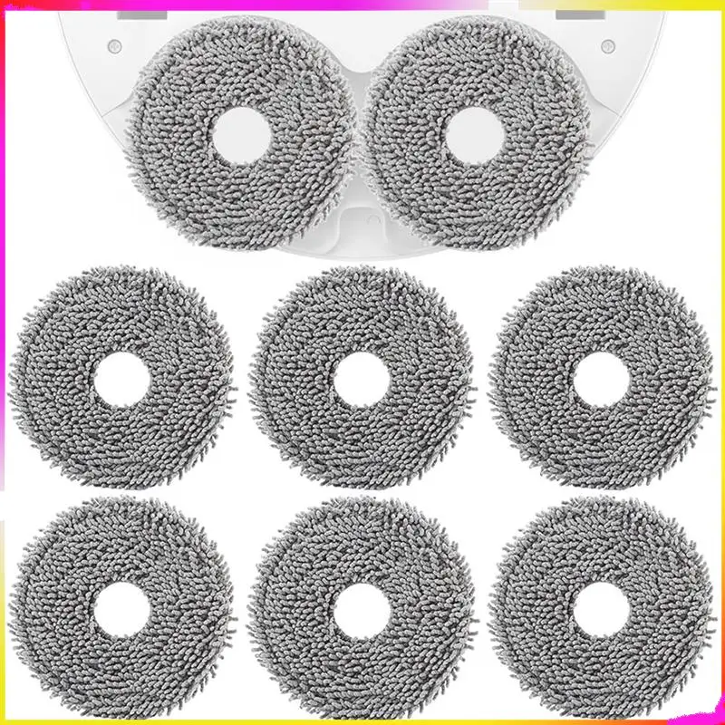 M04k 8 peças almofadas de esfregão de microfibra para roborock qrevo maxv/master/plus/slim/pro peças de aspirador de pó pano de esfregão de microfibra