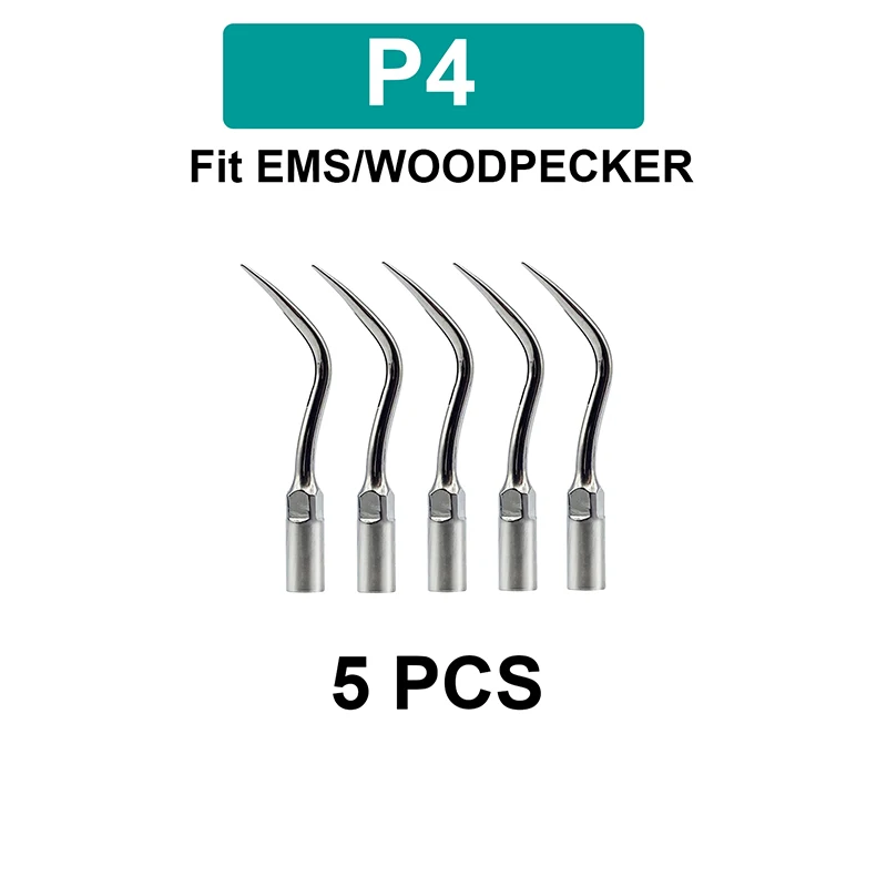 5pcs Dental Ultrasonic Scaler Tip Tooth Cleaning Machine Cutter Head Scaler Tips Periodontics Endodontics Endo Perio