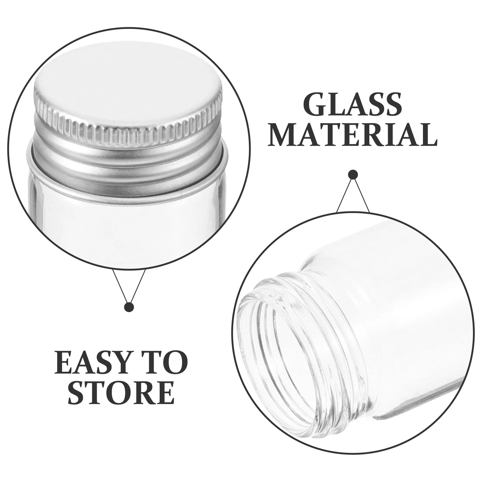 

24Pcs Glass Test Tubes Sealed Lid Leakproof 30ml Clear Vials Superior Sealing Performance Test Tubes with Caps