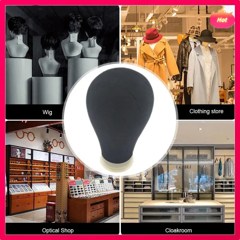 AD-رأس التدريب القزم رئيس للشعر المستعار المعرضة رئيس للشعر المستعار تقف المهنية التصميم رئيس قماش المعرضة رئيس