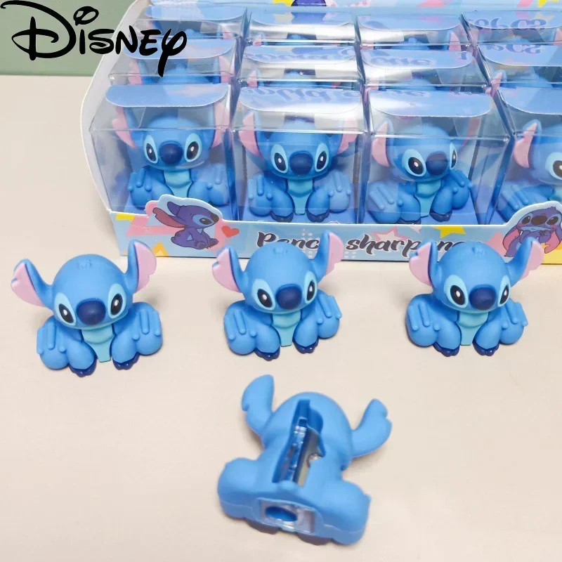 Disney Stitch Cross Shaped Pencil Sharpener Student Portable Cute Cartoon Single Hole Pencil Sharpener School Supplies Wholesale