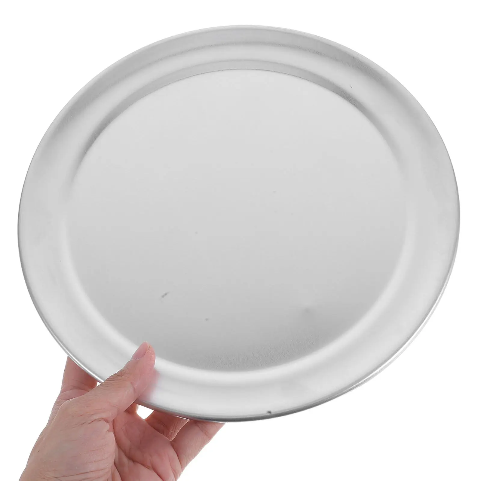 Large Non-Stick Stainless Steel Pizza Pan – Crisp Round Baking Tray for Oven, Multi-Functional Kitchen Use