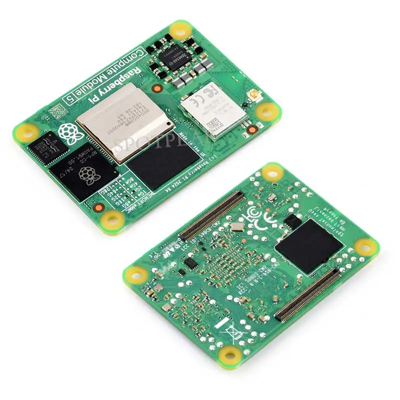 VivaCTRaspberry Pi CM5 Compute Module 5 CM5 Cortex A76 BCM2712 With/Without Wi-Fi RAM 2/4/8/16GB eMMC Lite/8/16/32/64GB