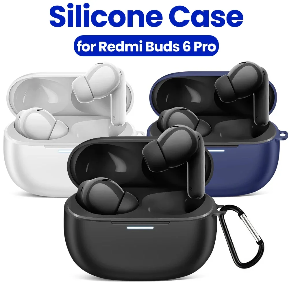 Custodia In Silicone Per Redmi Buds 6 Pro: Trasparente, Antiurto E Ricarica Senza Rimuoverla