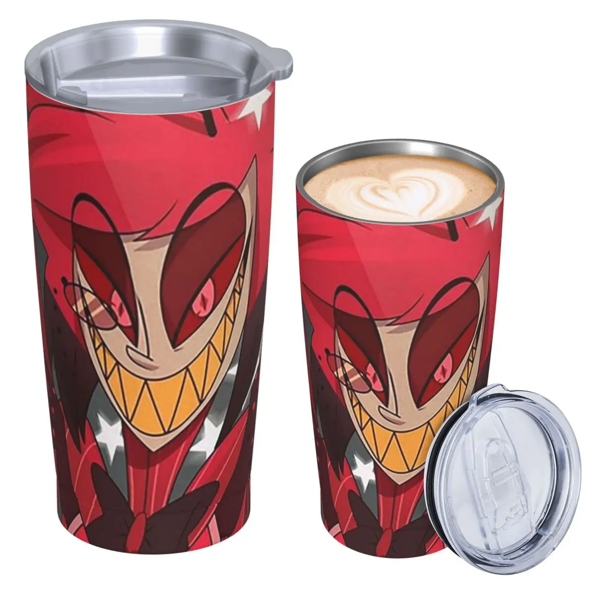 Alastor The Show Begins Stainless Steel Tumbler Vacuum Insulated Mug Thermal Cold Bottle Straws With Lid 20oz