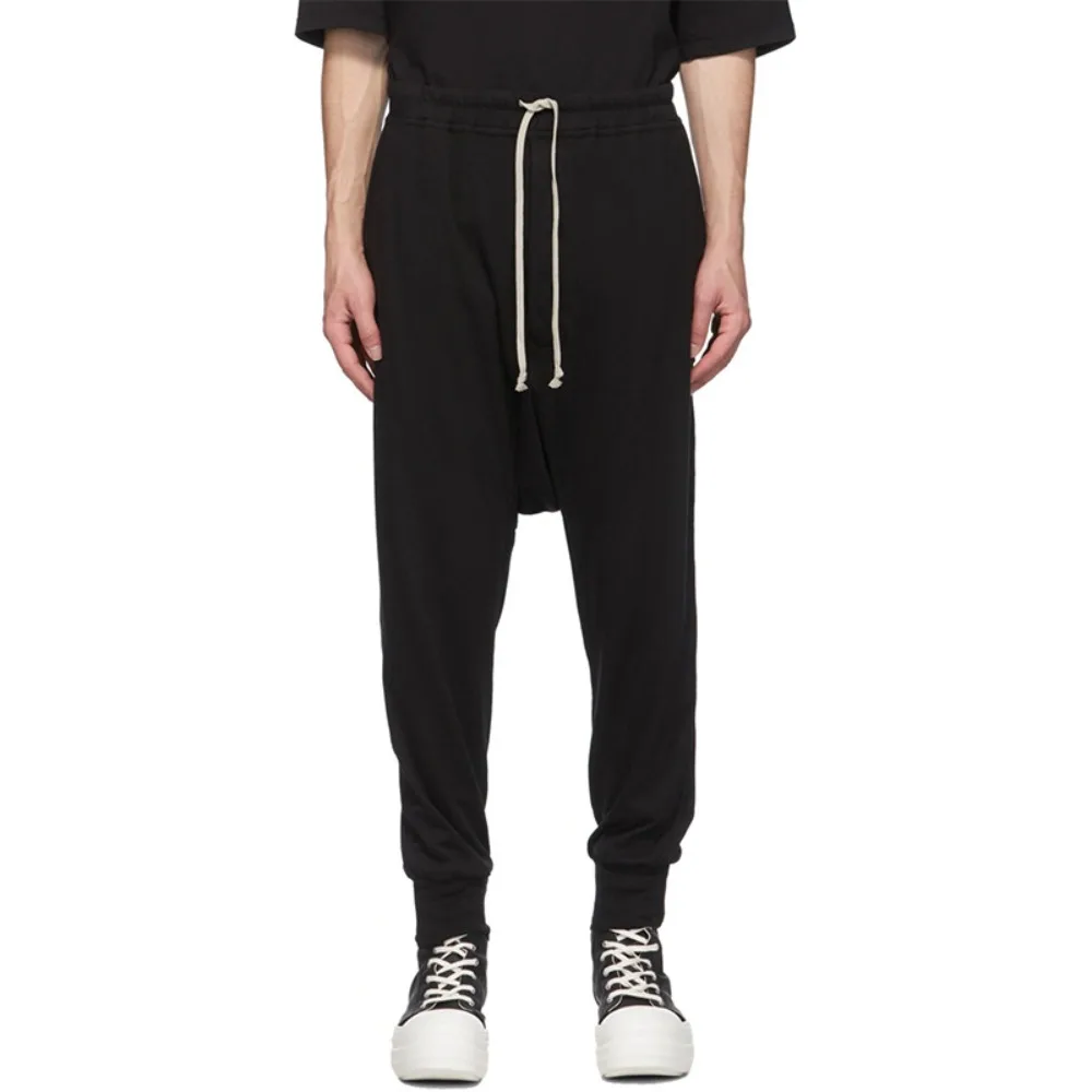 High Street Dark RO Pants Men's New Style Leg Binding Pants Men's Slim Fit Ins Small Foot Casual Pants Autumn and Winter