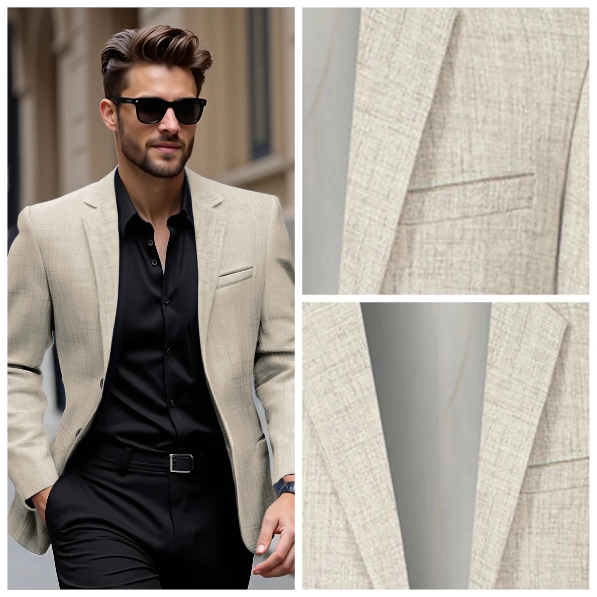 Spring Summer Men's Thin Blazers Jackets High Quality Male Breathable Suits Outwear Man Business Casual Slim Fit Suits Coats