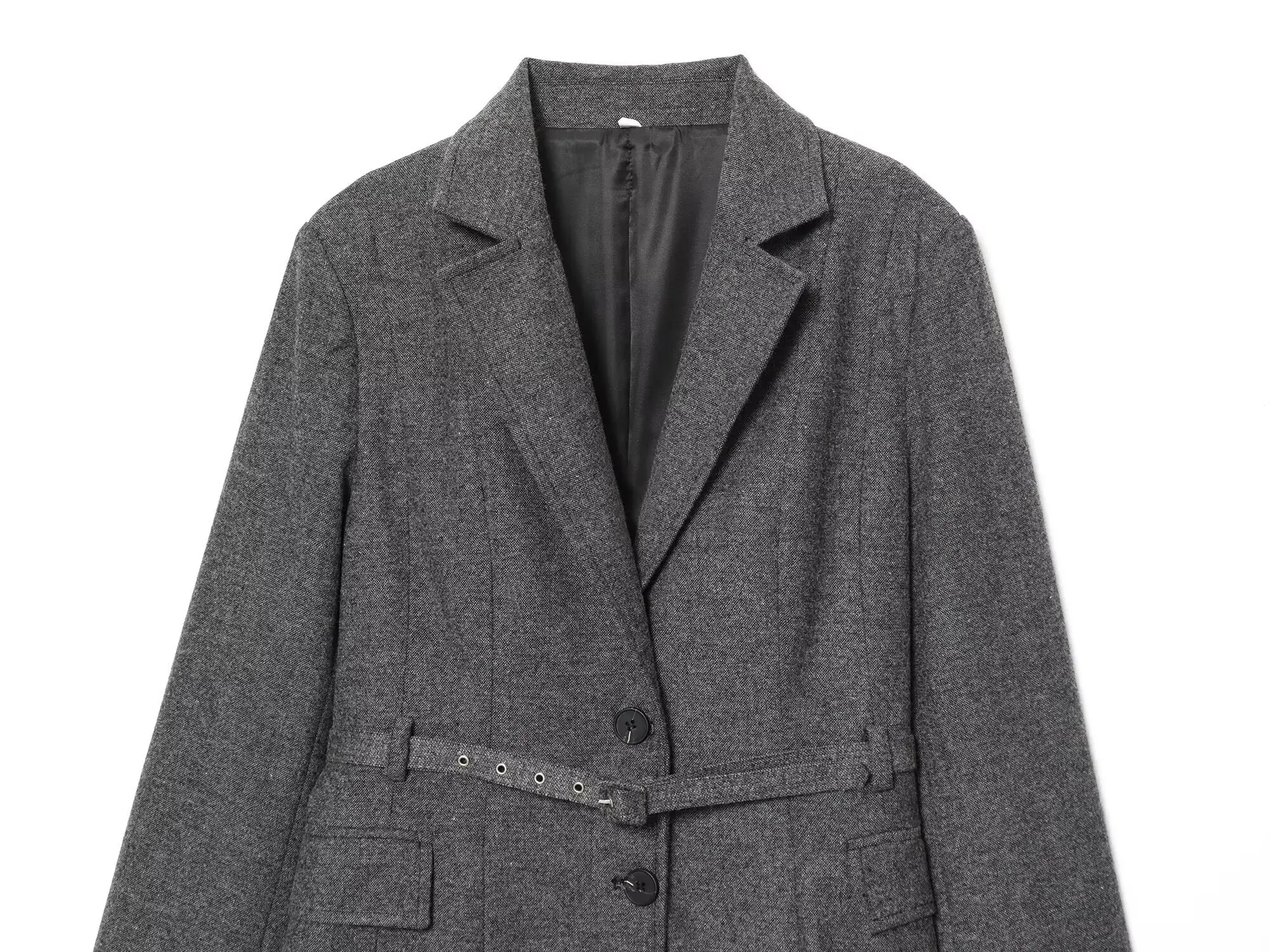 Maxdutti ミニマリスト女性のジャケット女性服トップスブレザー女性グレースーツジャケット冬エレガントなウール怠惰なブレザー女性