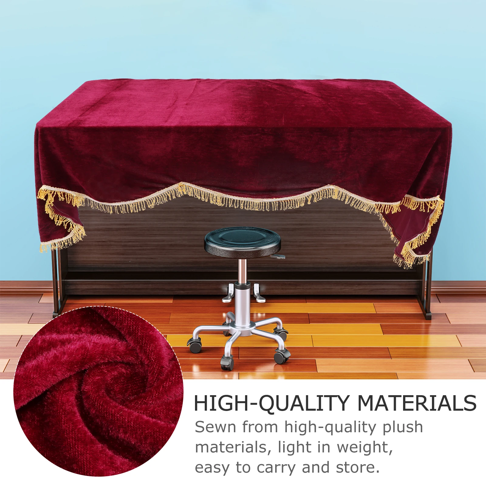 

Cover Dust Cover For Electronic Electric Piano Protective Accessory Durable Soft Lightweight Anti Dust Ash Debris Sunlight Piano