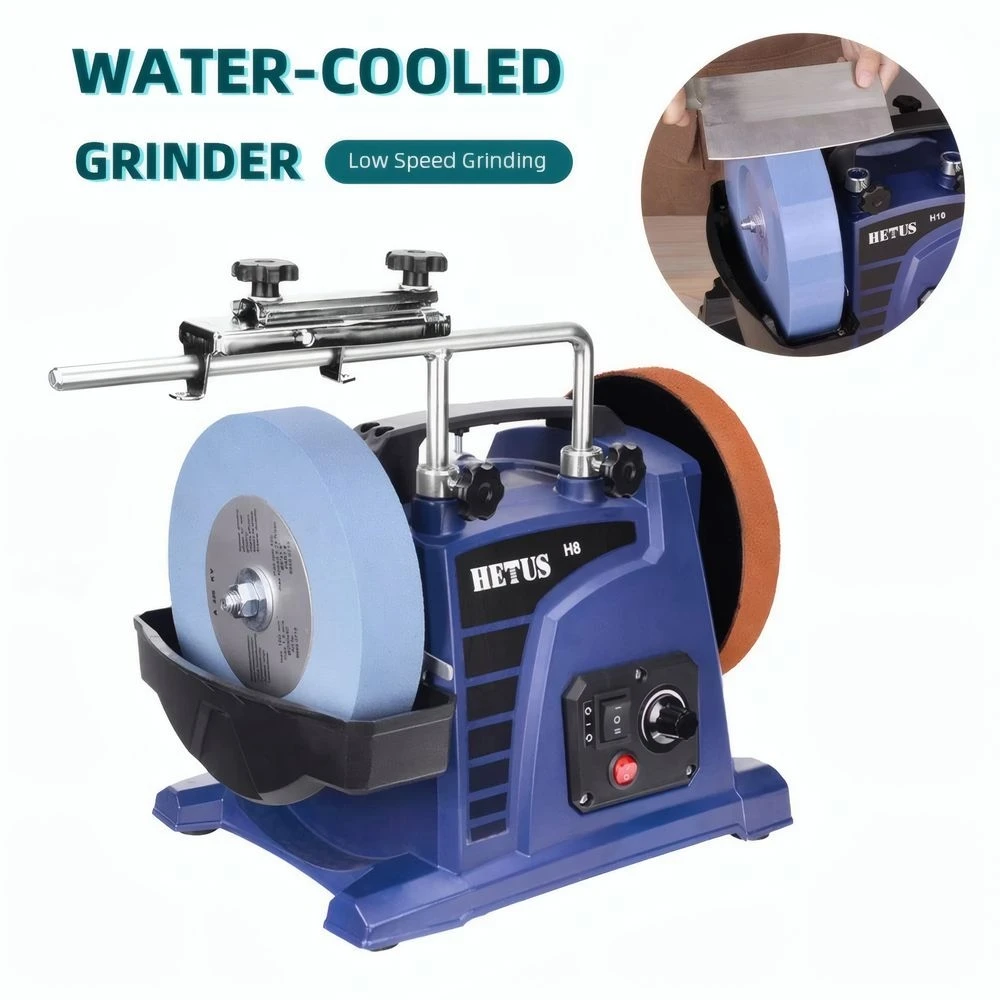 

H8 H10 Low-speed Water-cooled Sharpener For Household Woodworking Engraving Knives Chisels Grinder Electric Desktop Sharpeners