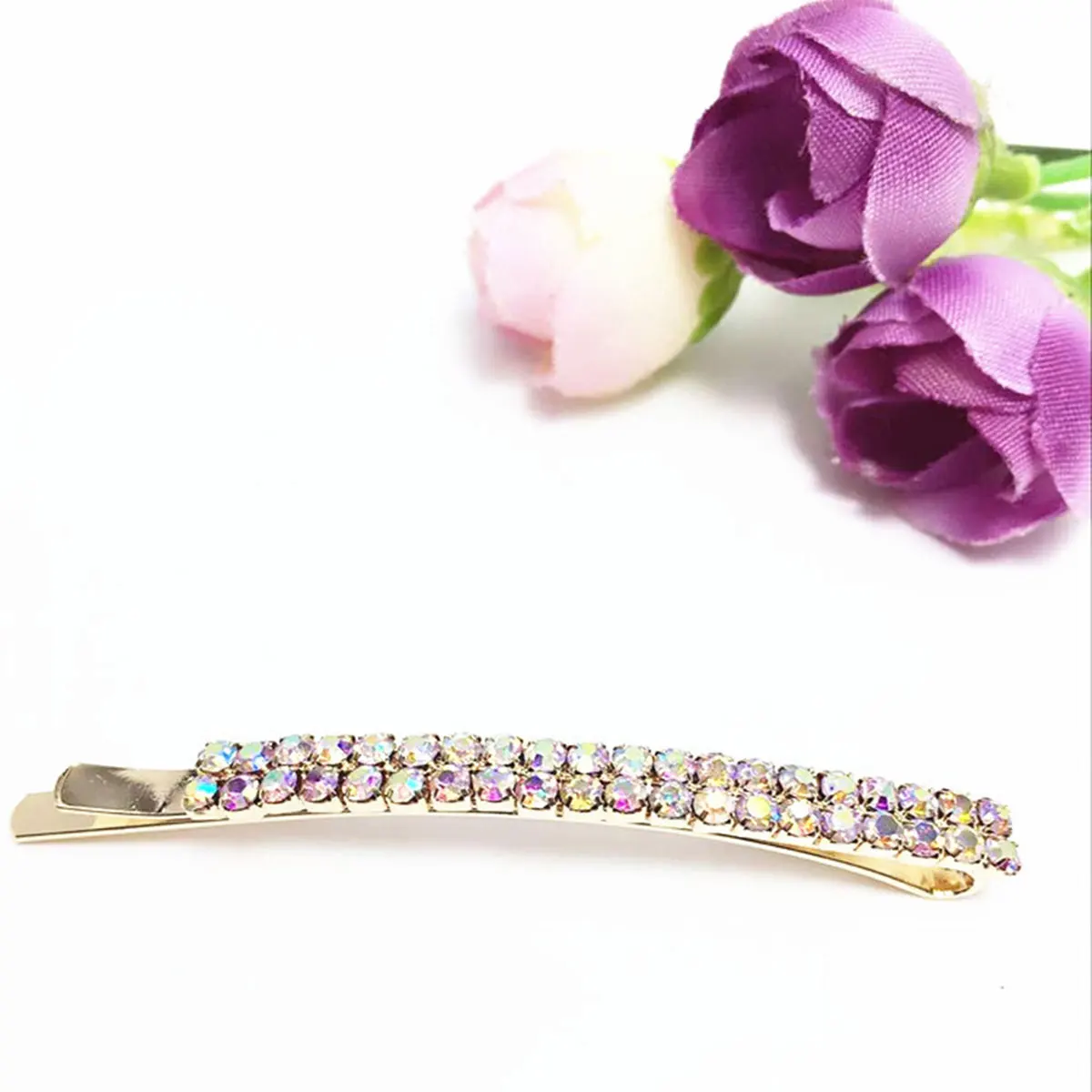 

10pcs Hair Clips Rhinestone Crystal Women Accessories Fashion Gift Hairstyles Wedding Daily Life Elegant Charm