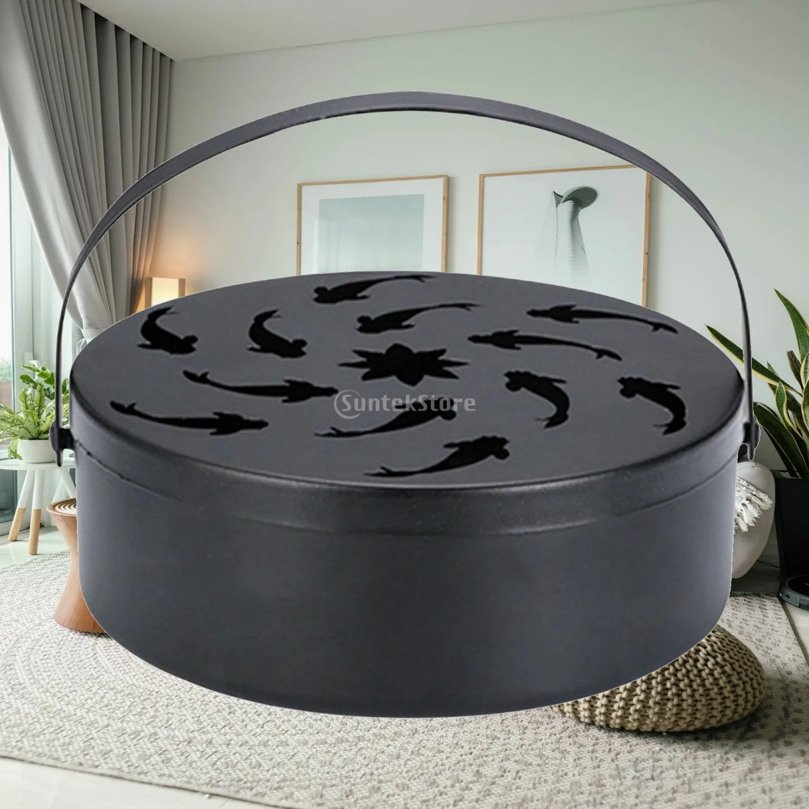 Art Decor Fire Prevention Anti Scald Censer Incense Coil Holder Incense Burner