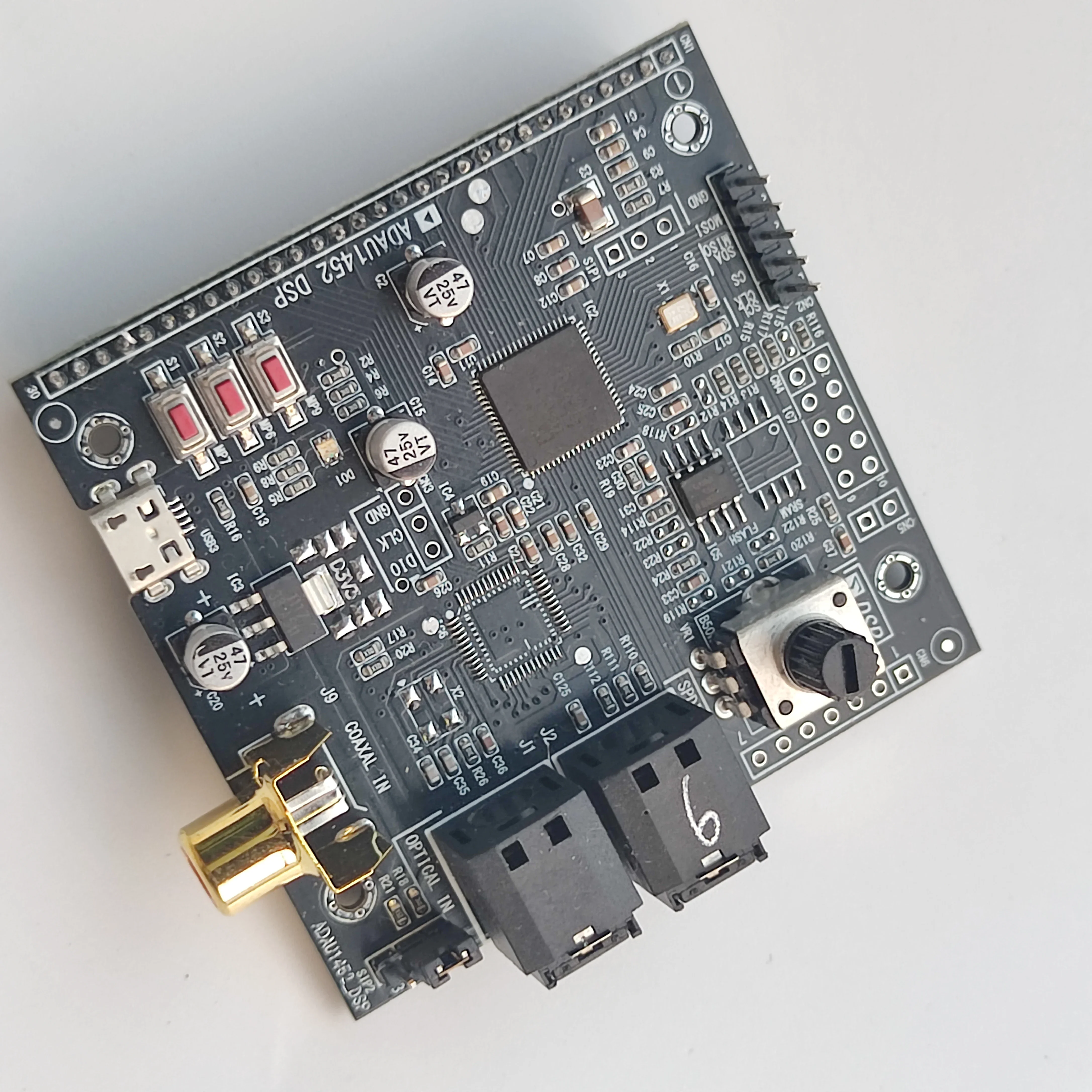 SigmaDSP ADAU1466 Module 6-in 8-out 4-in 8-out Audio Board CS42448 Decoding Board AD1938 ADI DSP Signal Processor Audio 192kHz S