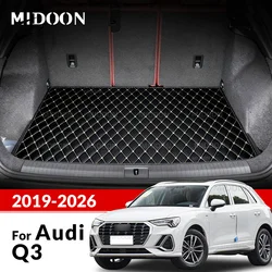 Car Trunk Mat for Audi Q3 2019-2026 2025 2024 23 22 21 20 Custom Car Cargo Liner Carpet Accessories Auto Interior Decoration