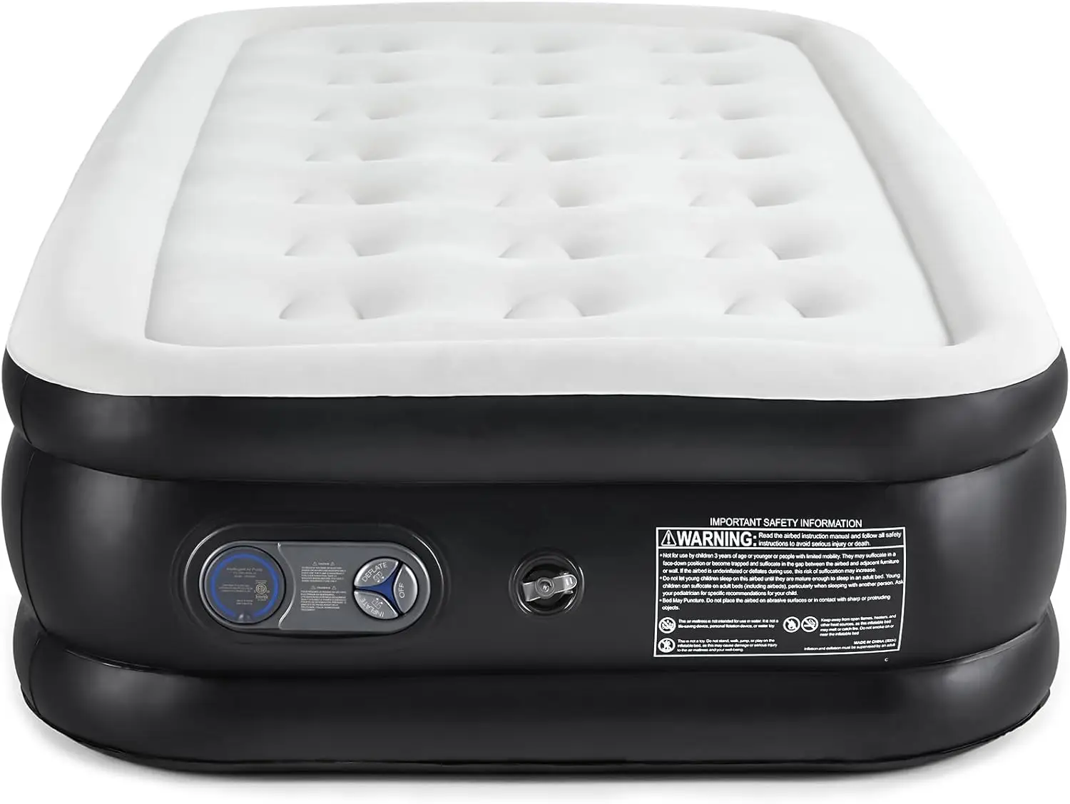 Smug Twin Air Mattress With Built In Pump, 18