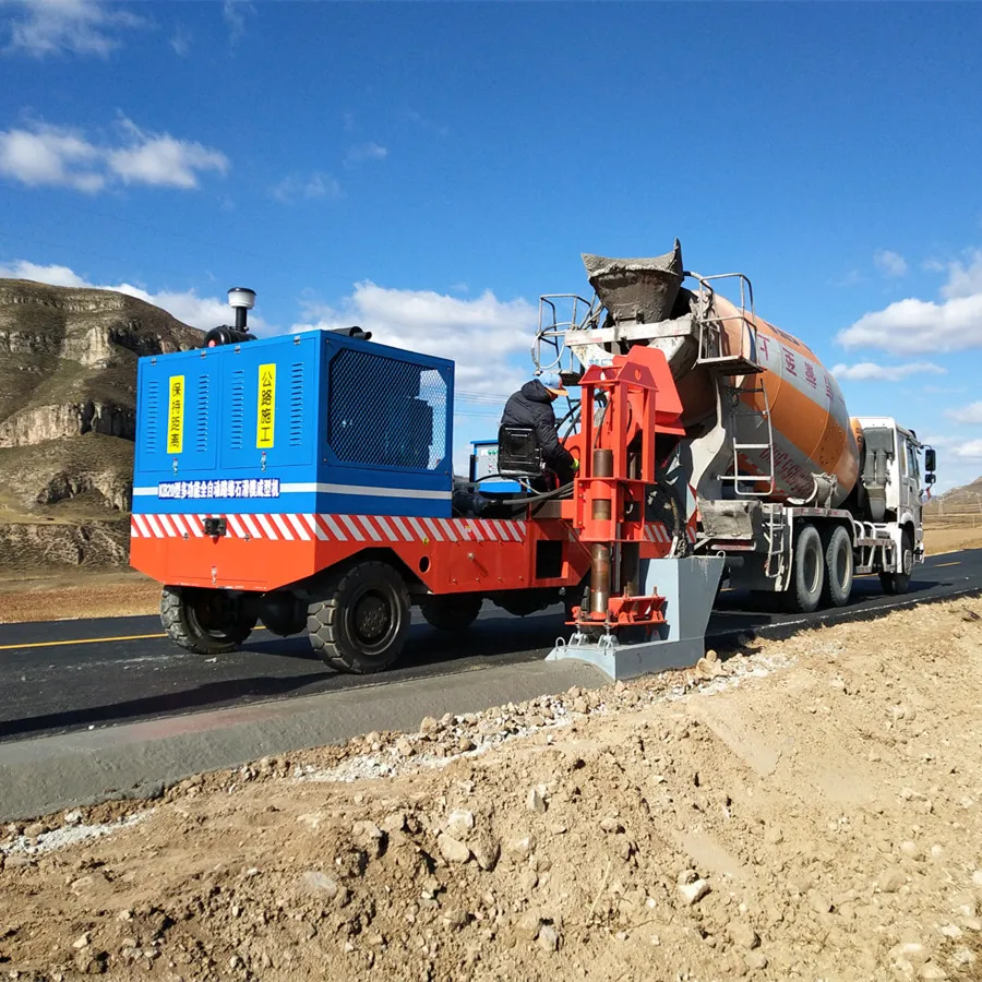 Road Concrete Curb Paver Machine Road Kerb Construction Machinery For Making Highway Barriers