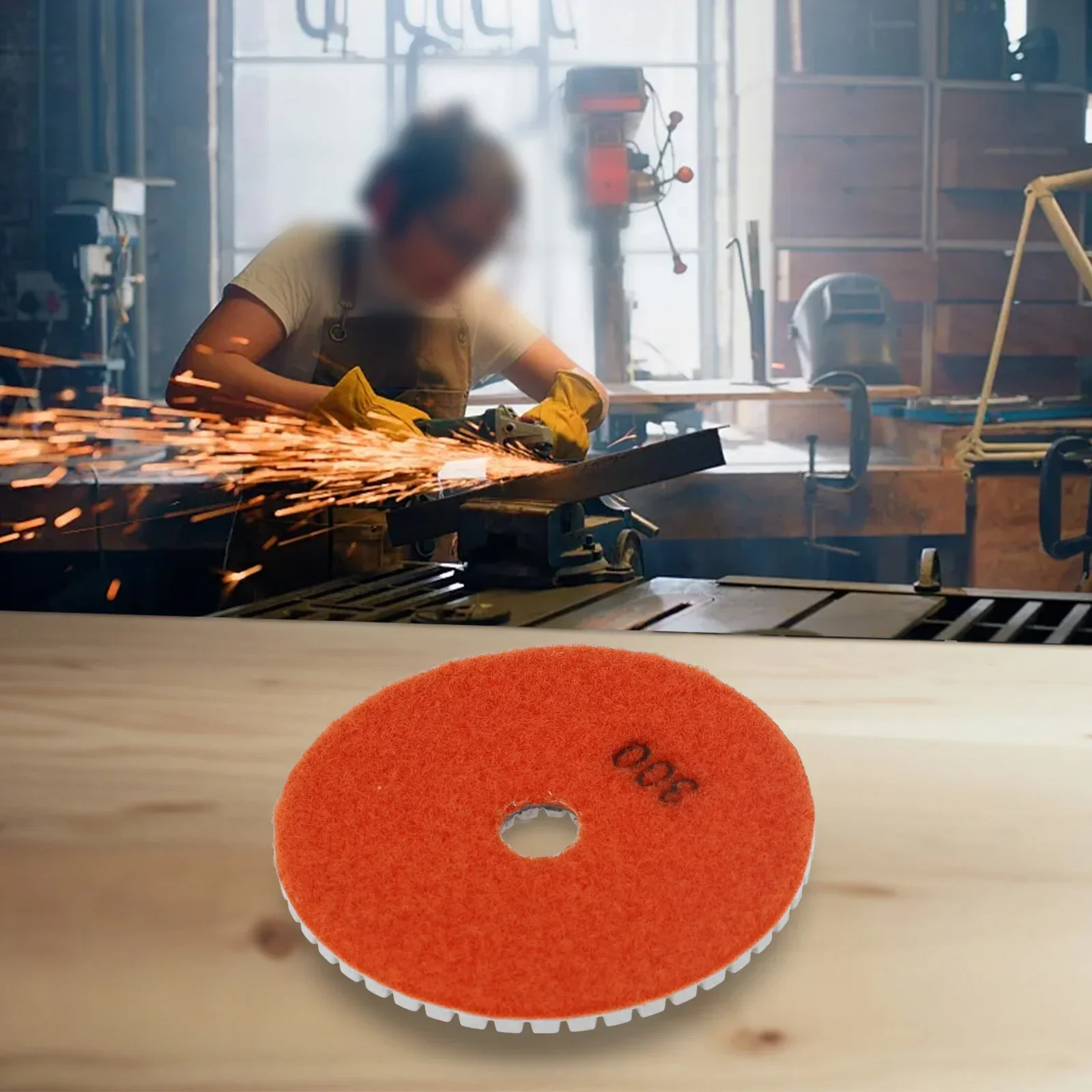 

Dia&mond Polishing Pads 4inch Wet Dry Granite Concrete Marble Glass Stone Sanding 2200~4500 RPM Accessory For Wet Grinder