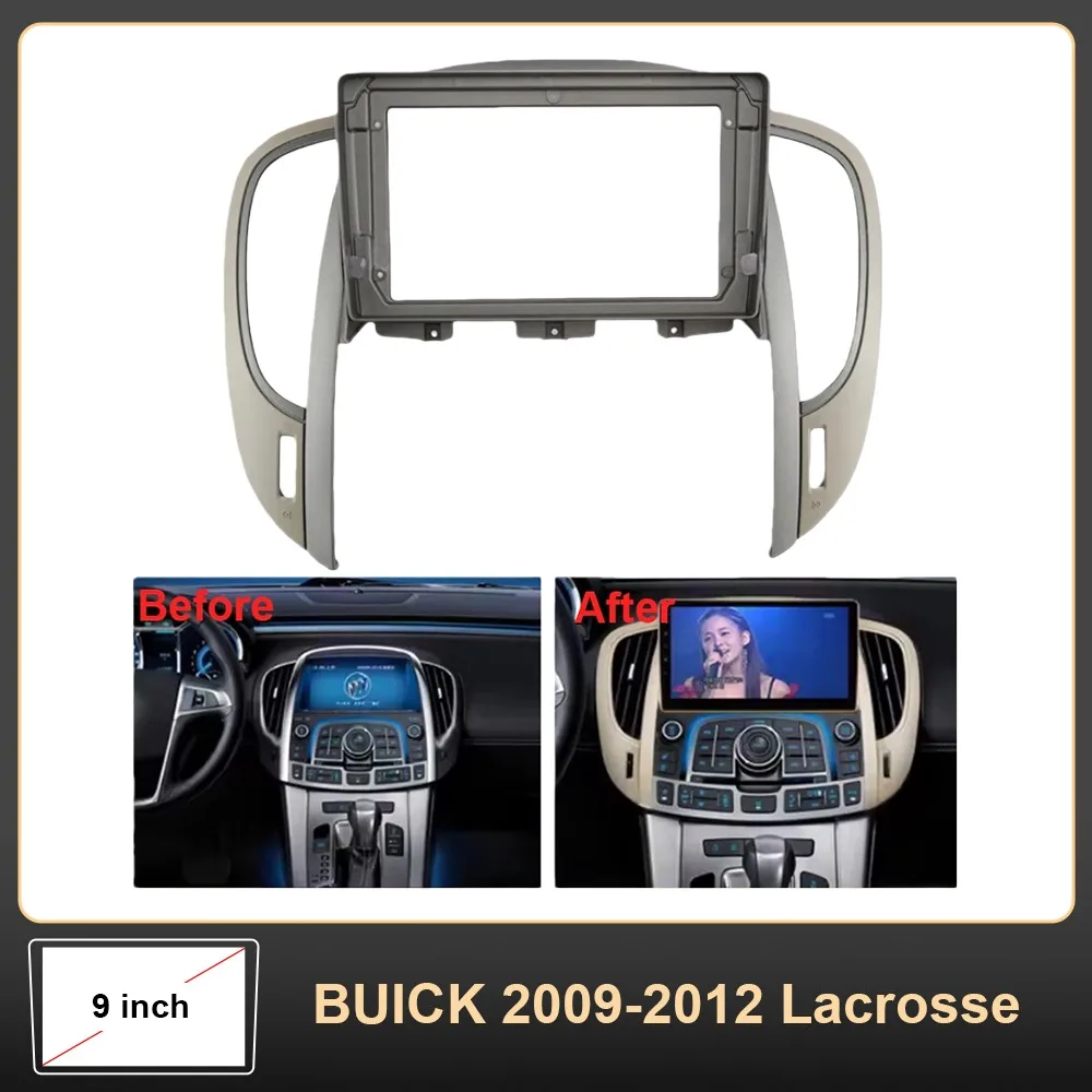 Para Buick Lacrosse 2009-2012, Reproductor de CD/DVD/MP5 de 9 Pulgadas 2DIN para Auto, Estéreo Android, Arnés, Pantalla para Tablero, Cables, Marco con Canbus