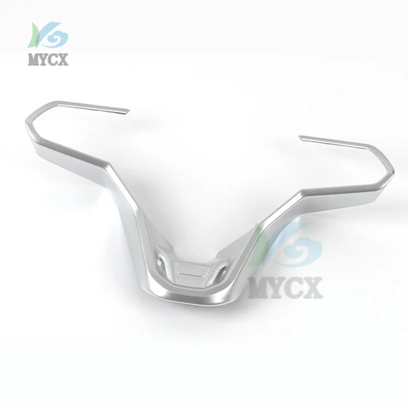 ل Volkswagen VW ID.4X ID.4 ID4 2021 + ألياف الكربون ABS عجلة توجيه سيارة غطاء لوحة إطار الكسوة لاصقة تزيين اكسسوارات #6