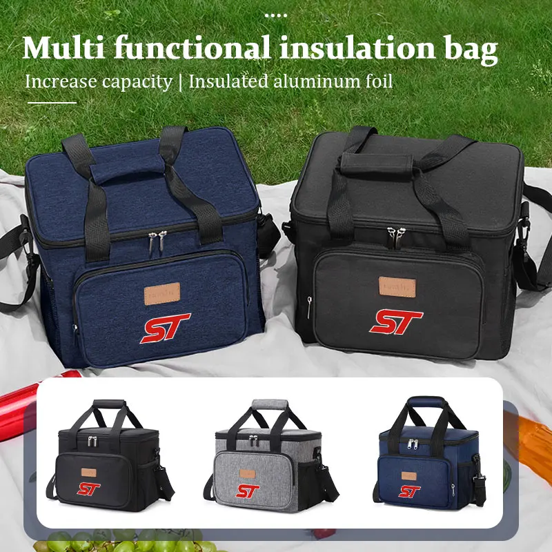 

Lunch Box Insulation Bag Picnic Case Food Organizer Bento For Ford Fiesta Fusion Kuga Ranger Edge Ghia Taurus ST
