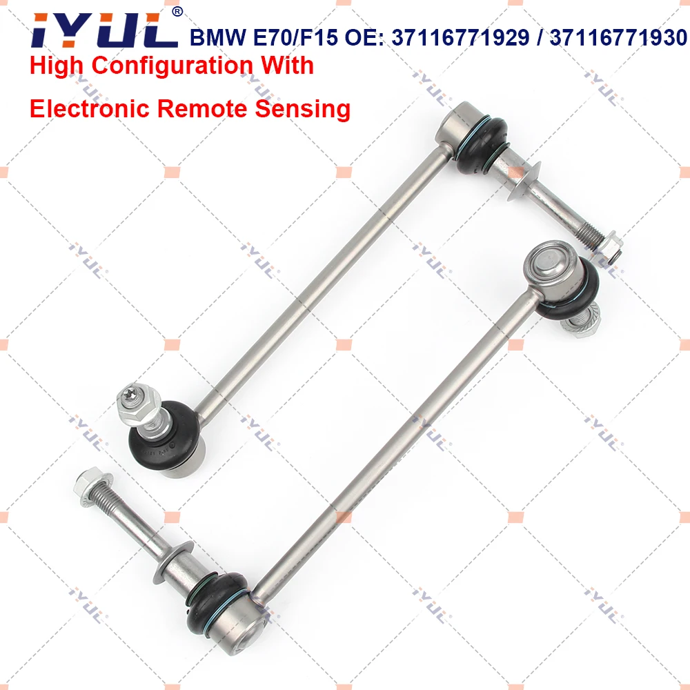 

A Pair Front Axle Sway Bar End Stabilizer Link For BMW X5 X6 Series E70 E71 E72 F15 F85 F16 F86 High Configuration