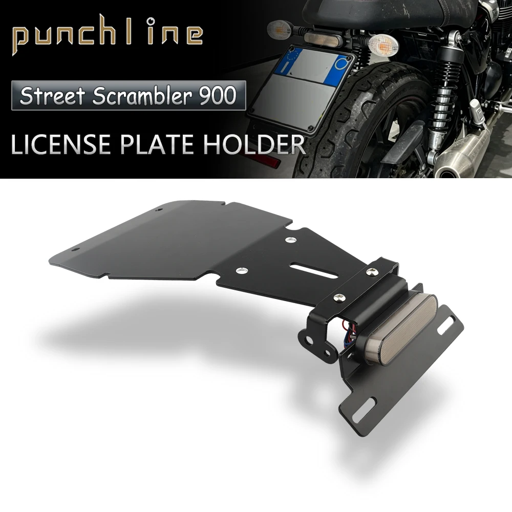 Fit Speed Twin 900 2025-2027 License Plate Holder For Street Scrambler 900 2026-2027 License Plate Frame
