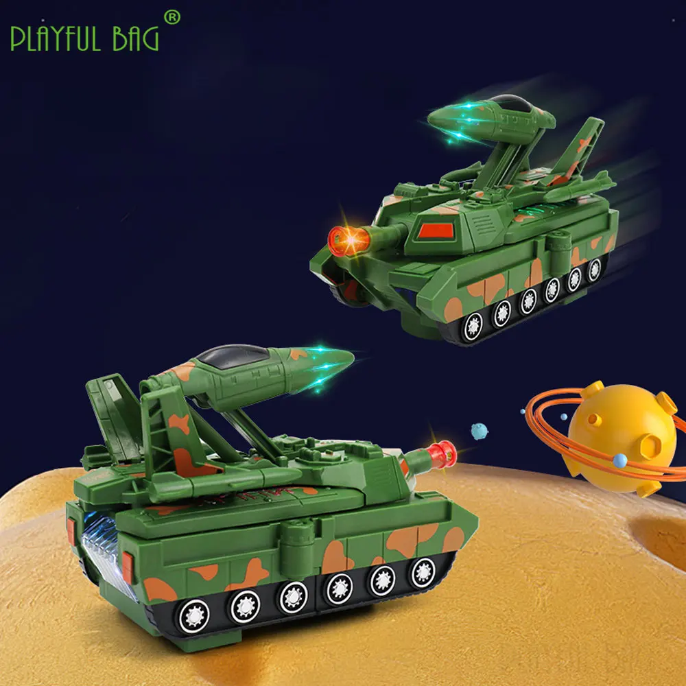 خزان كهربائي مقاتلة نموذج تشوه الطائرات العالمي القيادة الخفيفة الموسيقى لعبة سيارة أطفال مضحك هدية الكريسماس VG243 #2