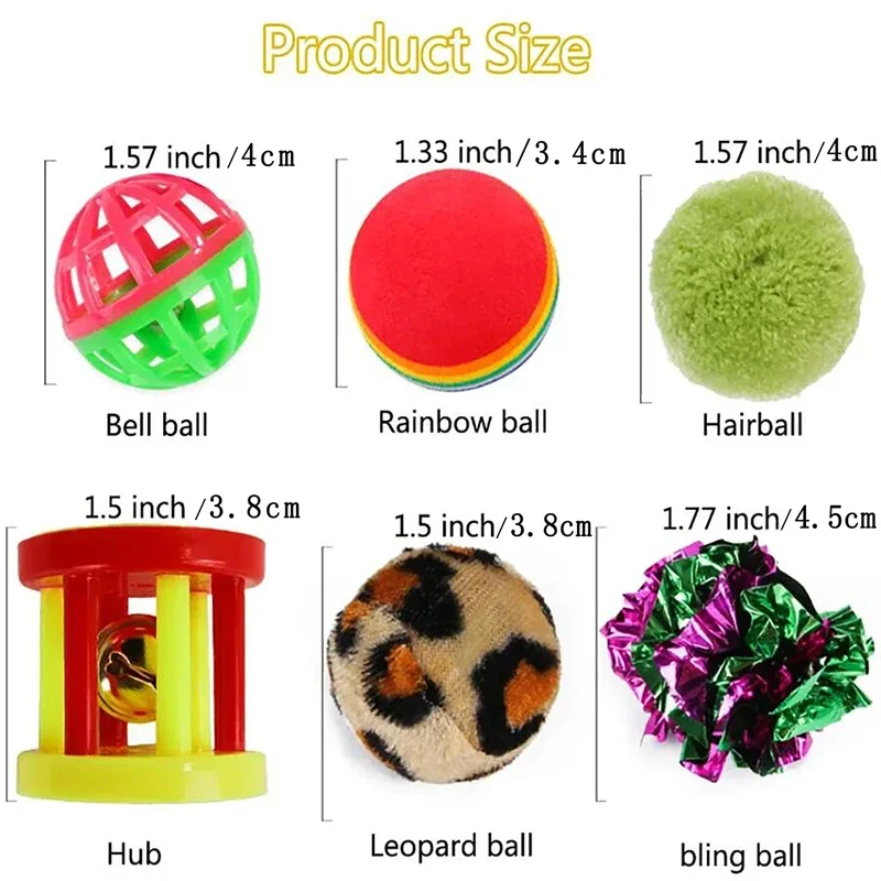 Kitten Toys Variety Pack-Pet Cat Toys Combination Set, Funny Cat Stick, Sisal Mouse, Bell Ball, Cat Supplies