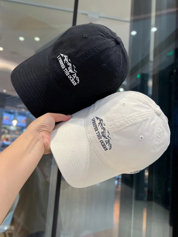 

Letter Embroidery Baseball Cap Men and Women Youth plus-Sized Head Circumference Lovers Wild Peaked Cap