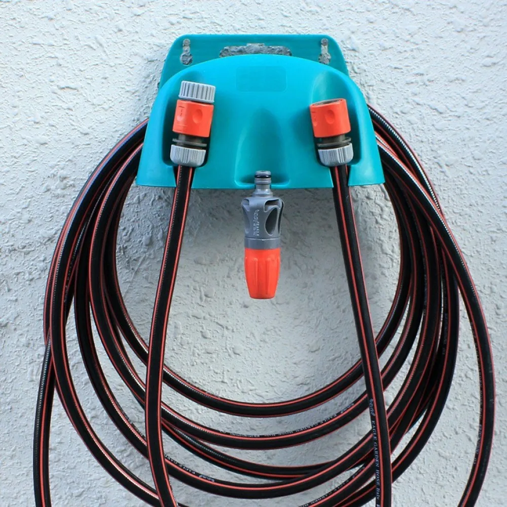 Garden Hose Organizer Rack Wall Mounted PVC Water Pipe Storage Bracket Compact Hanger For Backyard Irrigation Tool